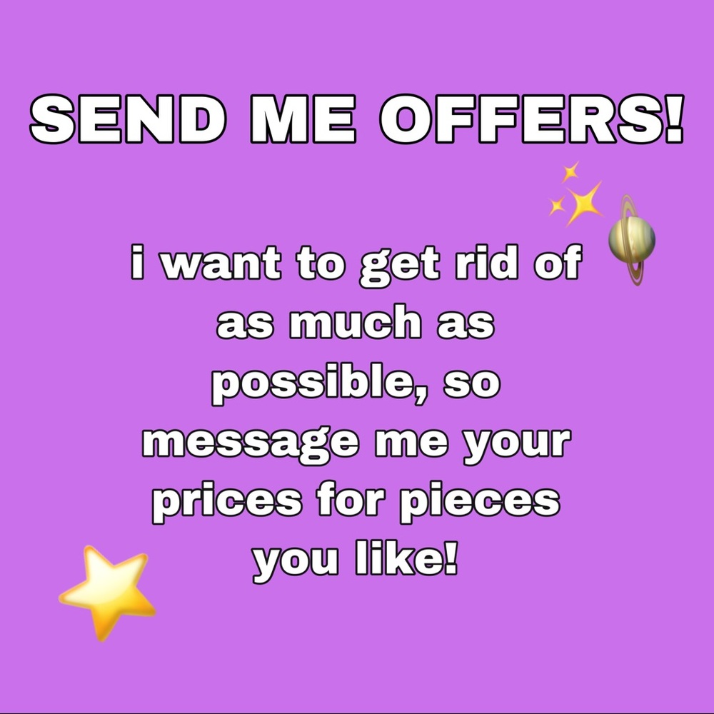SEND OFFERS FOR CLOTHES!